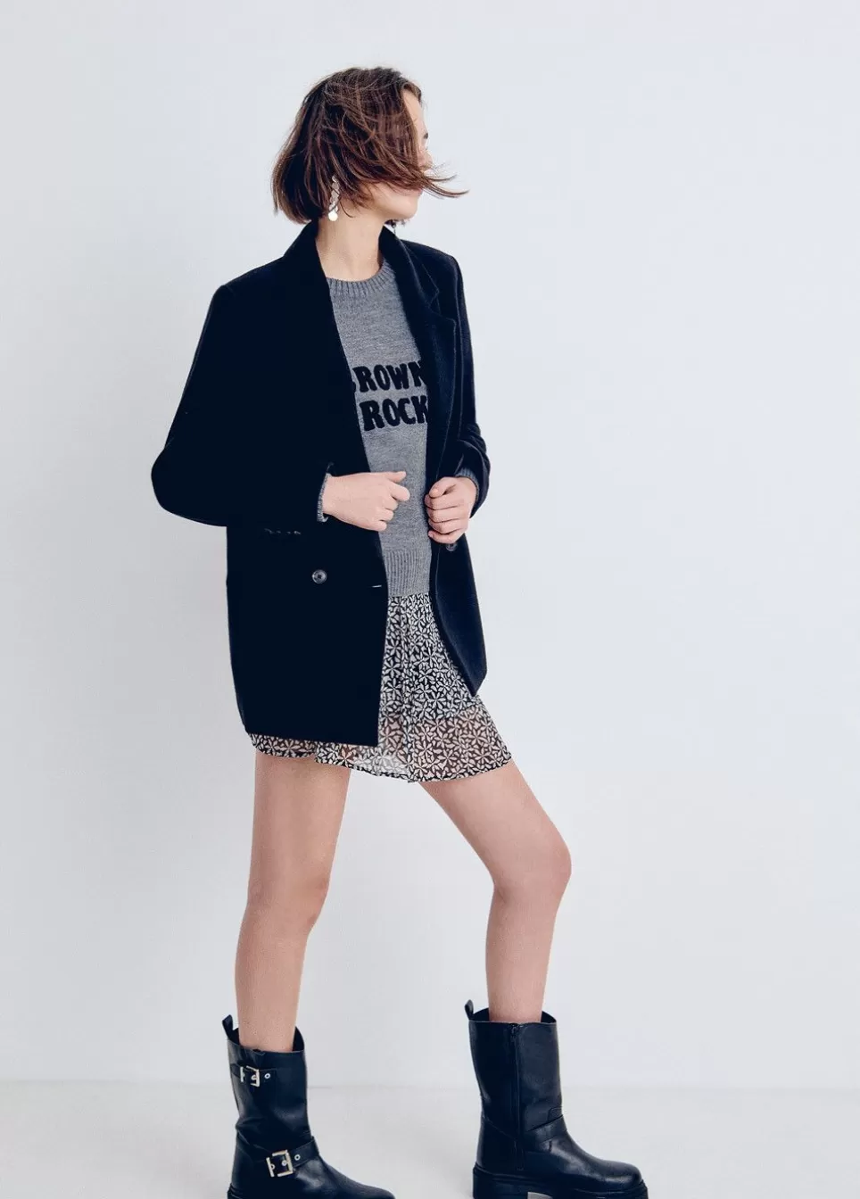Jas Type Blazer Wol-Brownie Spain Clearance